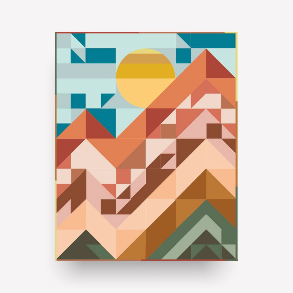 PURE Bliss Wall Art Quilt Kit * TOP + BINDING * | Sunrise Version