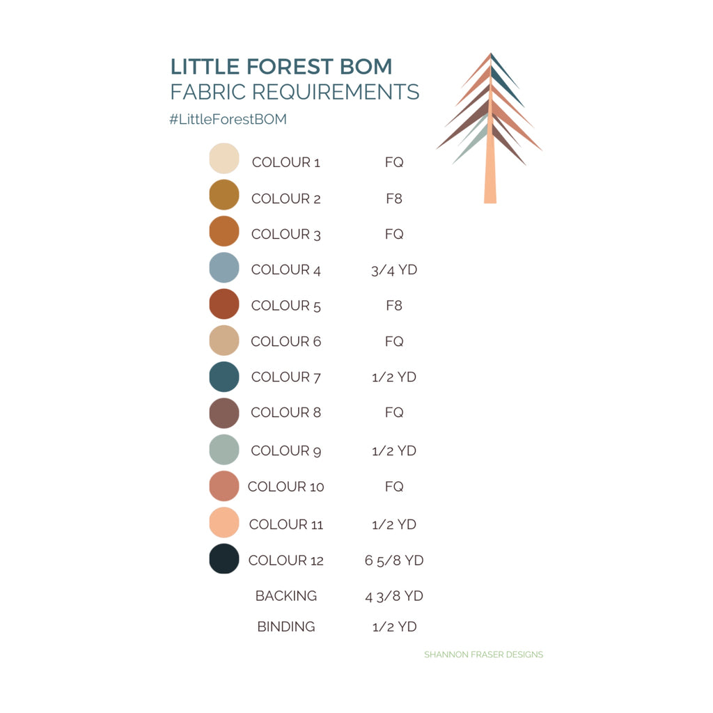 Little Forest BOM Quilt Kit