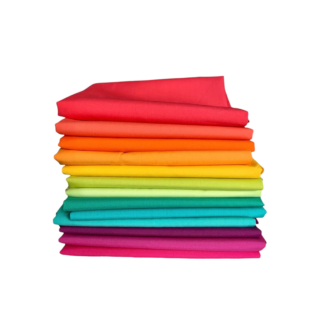 Rainbow Brite Pure Solids | Fat Quarter Bundle