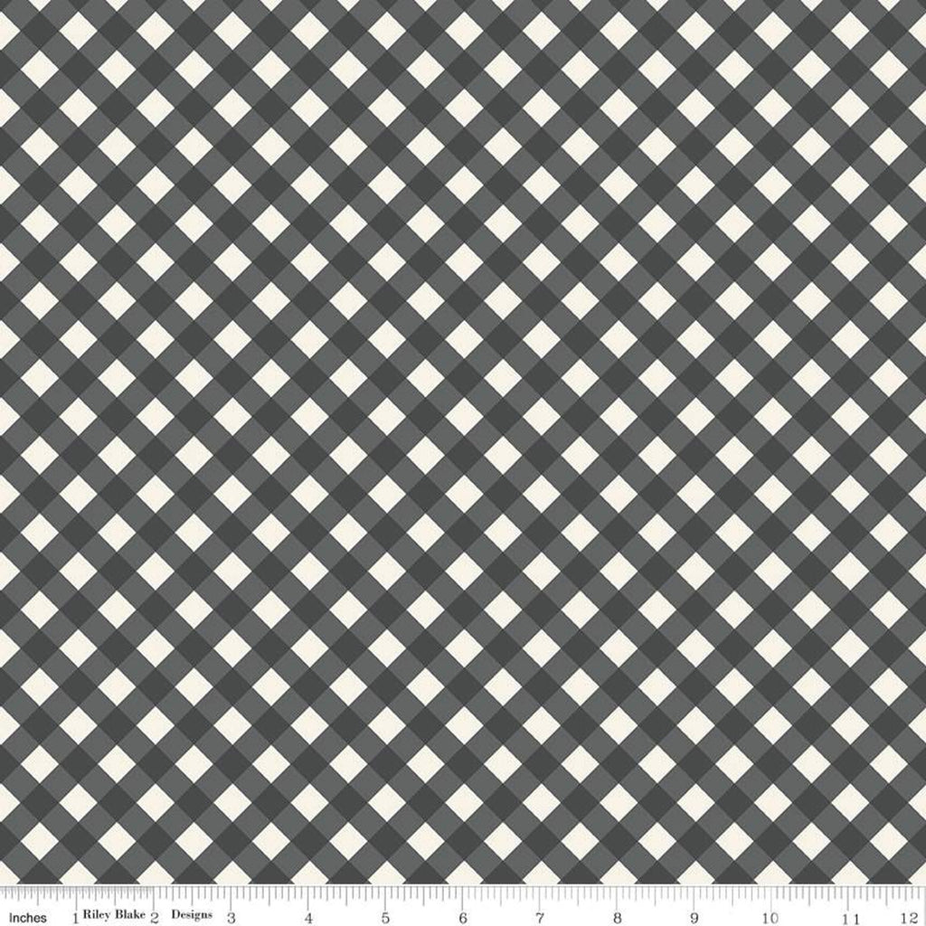 Check Charcoal | Gingham Gardens