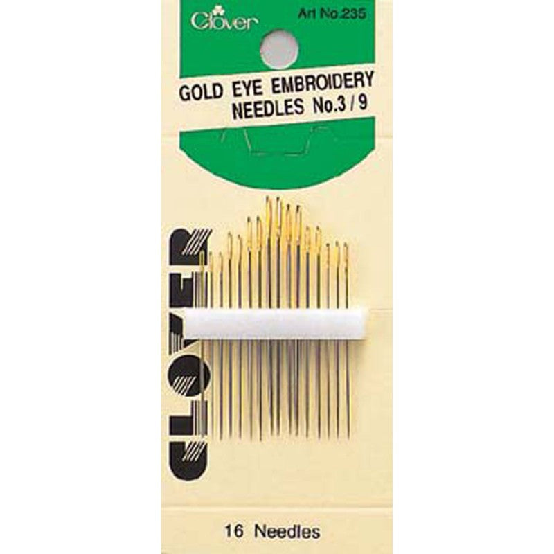 Gold Eye Embroidery Needles | Size No.3/9