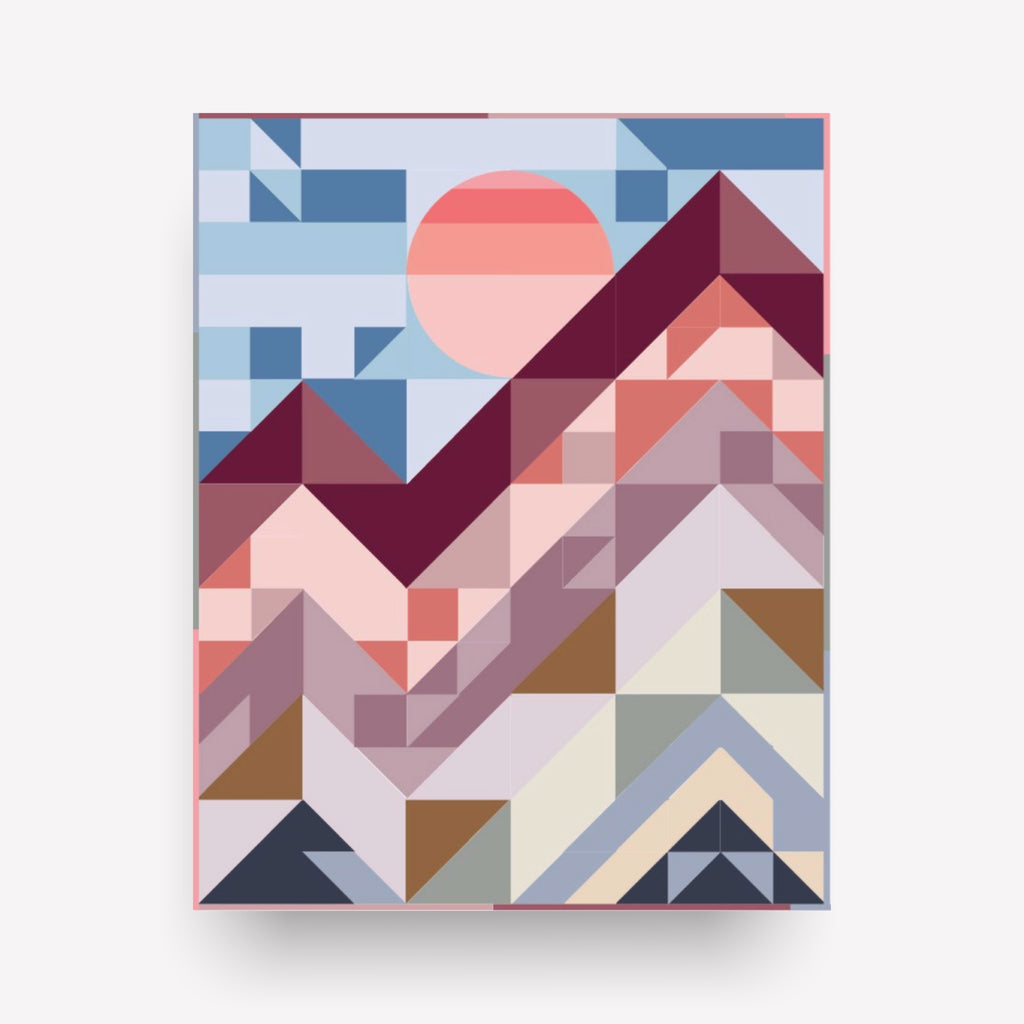 PURE Bliss Wall Art Quilt Kit * TOP + BINDING * | Sunset Version