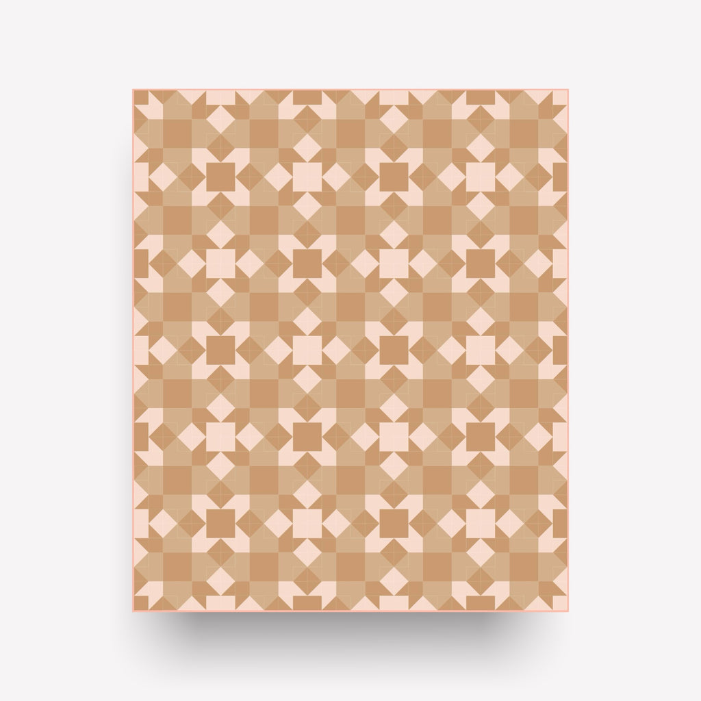 Peace Garden Quilt Kit * TOP * | Throw Size | Autumn Blossom 3-Colour Twist