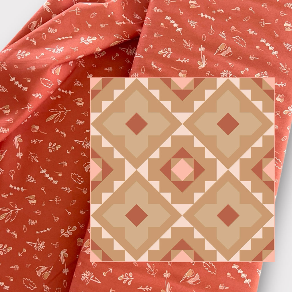 Spruce Woods Quilt Kit * TOP * | Throw Size | Autumn Blossom