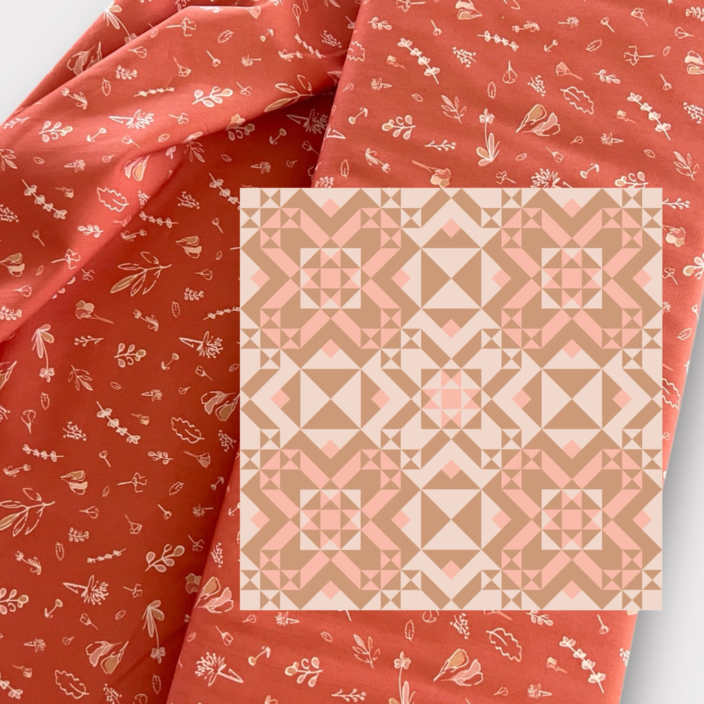 Procyon Quilt Kit * TOP * | Throw Size | Autumn Blossom