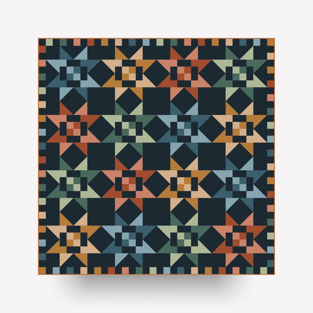 Fat Quarter Stars Quilt Kit * TOP * | Throw Size | Signature Solids