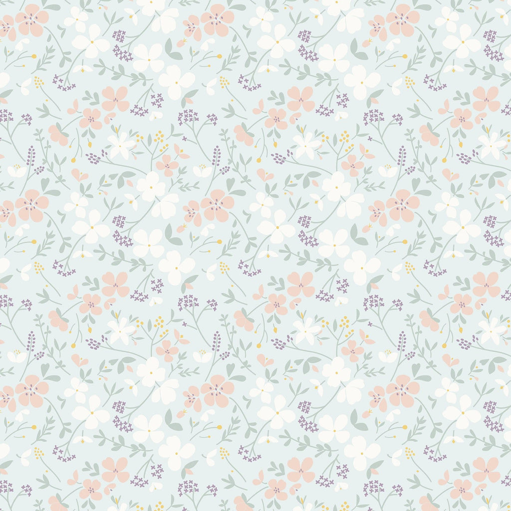 Sweet Meadow on Duck Egg Blue * 3.5 yards