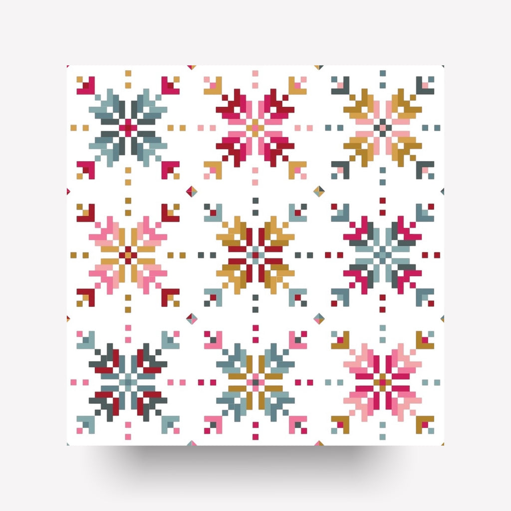 Frostflower Quilt Kit | Throw Size | FQ Mix & Match Version | Adventale Inspired