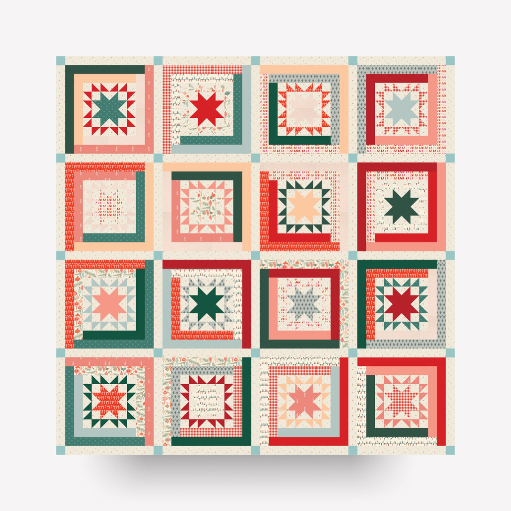 Cabin Nights Quilt Kit * TOP * Throw | Sew Curated Christmas in the Cabin
