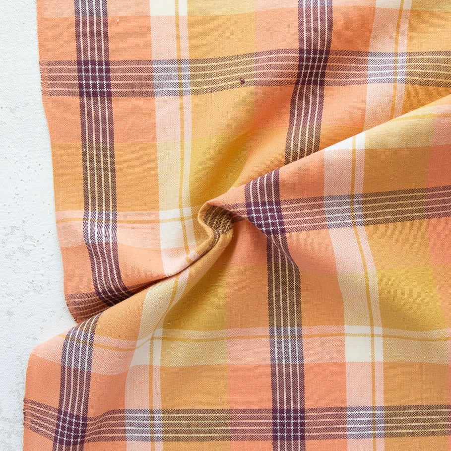 Apricot Arcade Plaid Woven | FQ