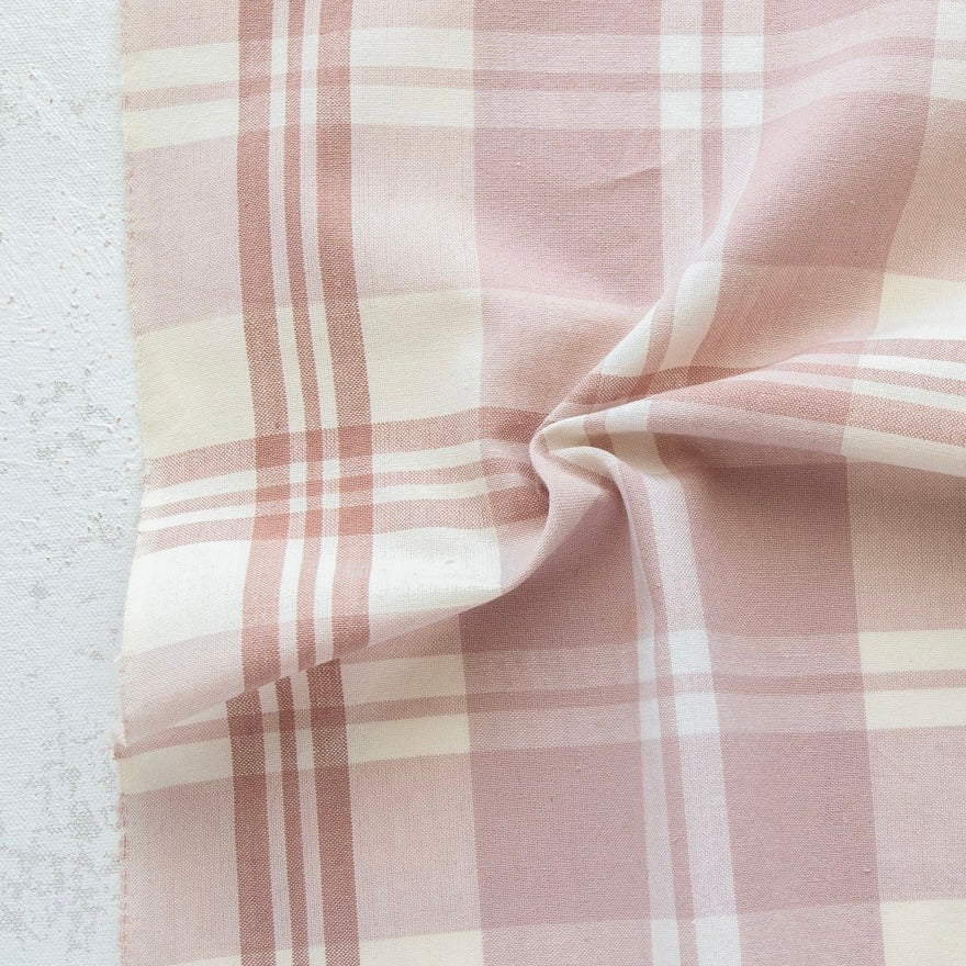 Soft Rose Arcade Plaid Woven | FQ