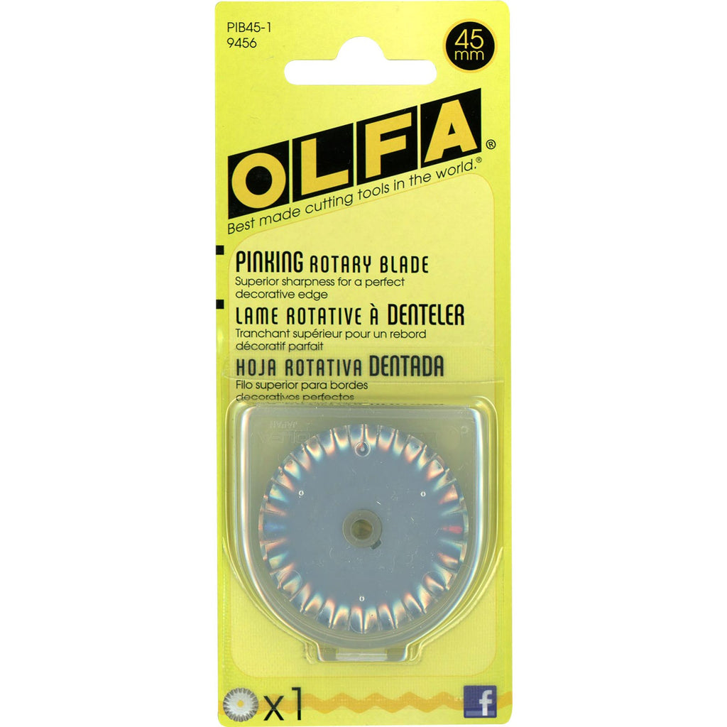 Olfa Rotary Blades, Wave and Pinking Set of 2 Blades