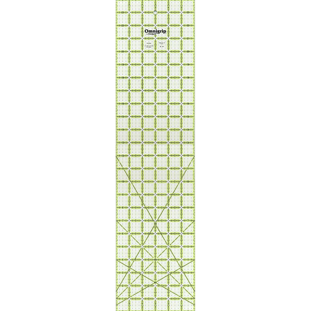 Omnigrip Non-Slip Neon Ruler | 6" x 24"