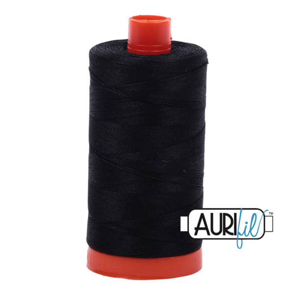 2692 Black | 50wt Cotton Thread - 1422 yds