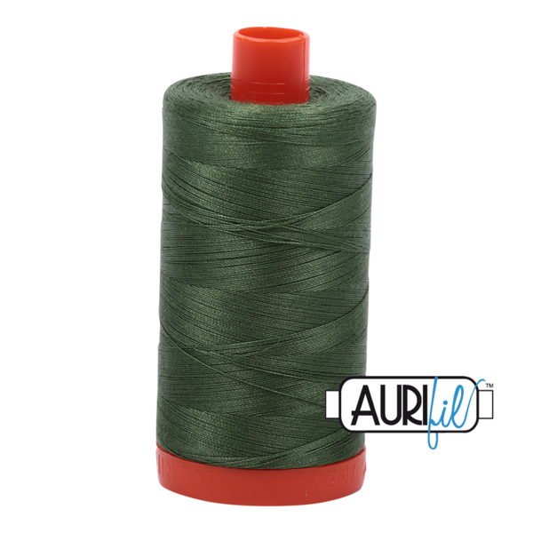 2890 Very Dark Grass Green | 50wt Cotton Thread - 1422 yds